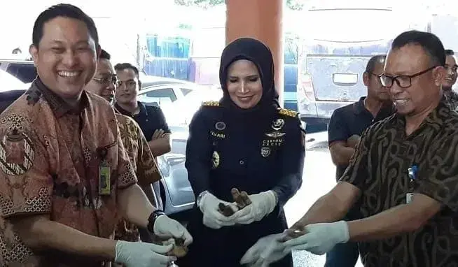 Ratusan Cerutu Senilai Miliaran Rupiah Dimusnahkan