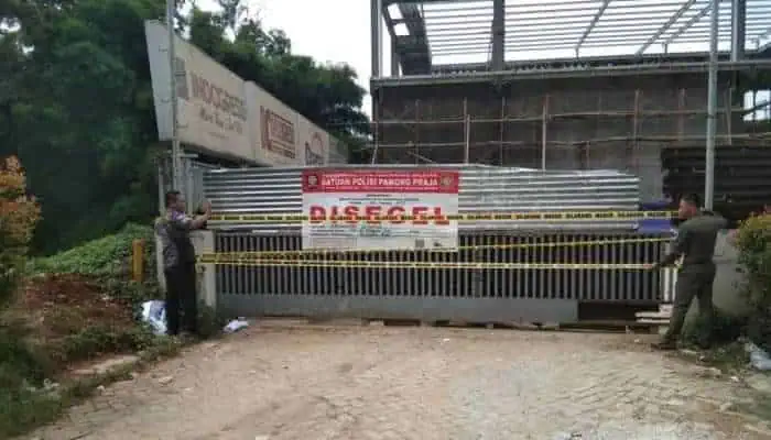 Proyek Gedung BJ Home Dua Kali Disegel Pol PP Belum Kantongi IMB