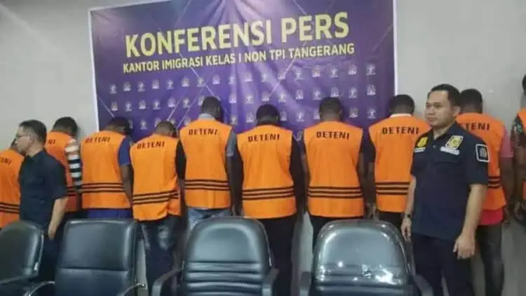 Tak Miliki Dokumen, Imigrasi Tangerang Tangkap 10 Warga Nigeria