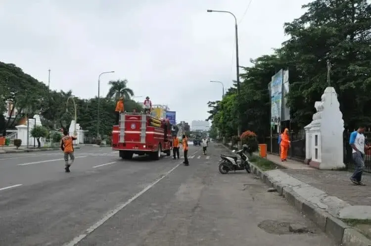 67 Titik di Kota Serang Disemprot Disinfektan
