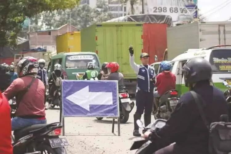 Dishub Kota Tangerang Lakukan Rekayasa Lalin di Jalan Daan Mogot