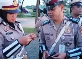 Mantul! Kelengkapan Surat Kendaraan Personel Satlantas Polresta Tangerang Diperiksa