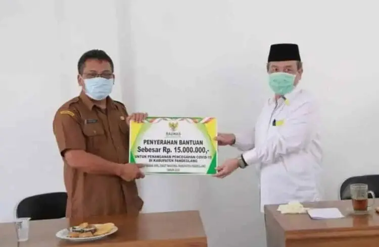 Untuk Penanganan Corona, Baznas Pandeglang Sumbang Rp15 Juta