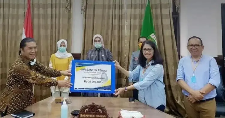 BPN Banten Peduli Salurkan Donasi