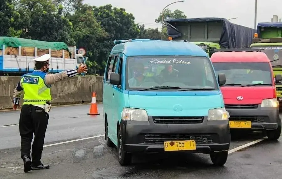 Pos Pelarangan Mudik di Tangerang