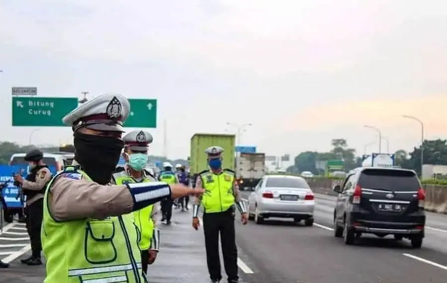 Pos Pelarangan Mudik di Tangerang