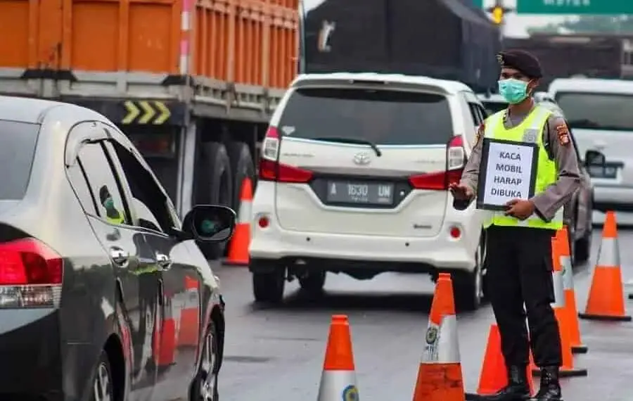 Pos Pelarangan Mudik di Tangerang