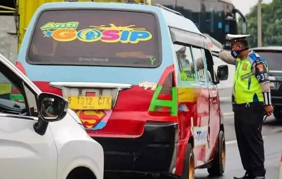Pos Pelarangan Mudik di Tangerang
