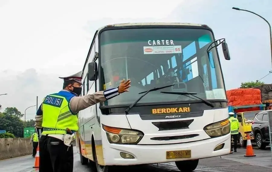 Pos Pelarangan Mudik di Tangerang