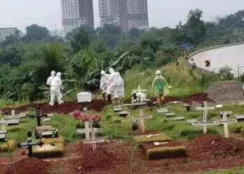 60 Jenazah Terkait Corona Dimakamkan di TPU Jombang