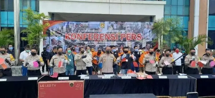 Tiga Bulan, Polres Tangsel Tangkap 25 Maling Motor
