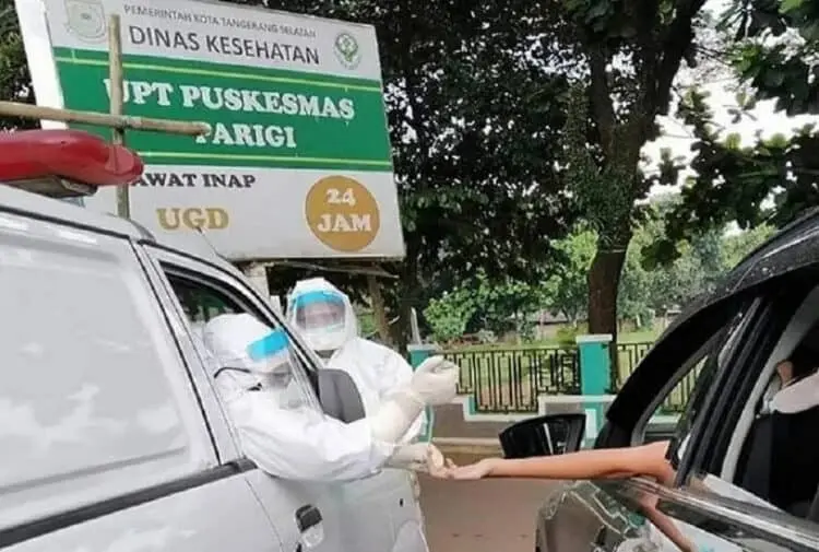 Puskesmas di Tangsel Lakukan Rapid Test Drive Thru