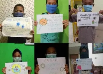 Rindu Sekolah, Siswa SD di Pandeglang Bikin Kreatifitas Lewat Medsos