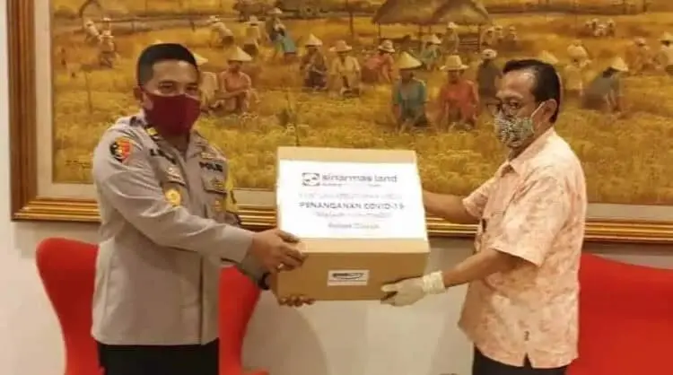 Sinar Mas Land Sumbang Ribuan Masker untuk TNI-Polri
