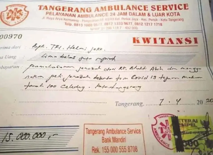 Biaya Pemakaman Jenazah Covid-19 Rp 15 Juta Bikin Geger