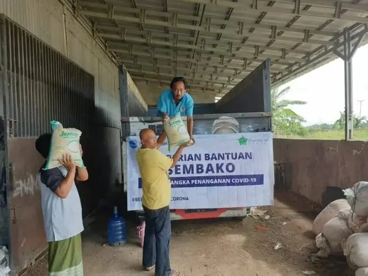17 Ton Beras Jaseng Disebar untuk Terdampak Covid-19 di Kabupaten Serang