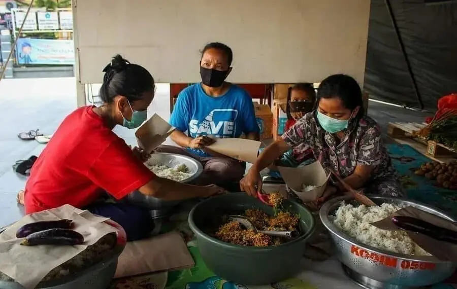 Dapur Umum TNI-Polri dan Pemkot Tangerang