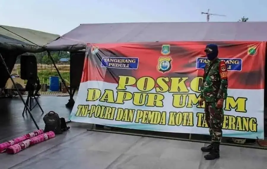 Dapur Umum TNI-Polri dan Pemkot Tangerang