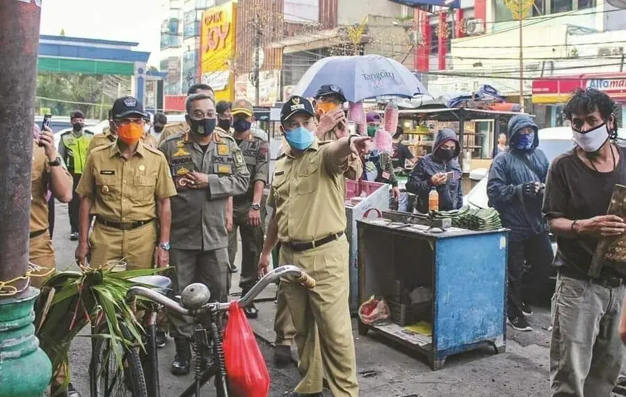 Wali Kota Tangerang Cek PSBB Jilid II