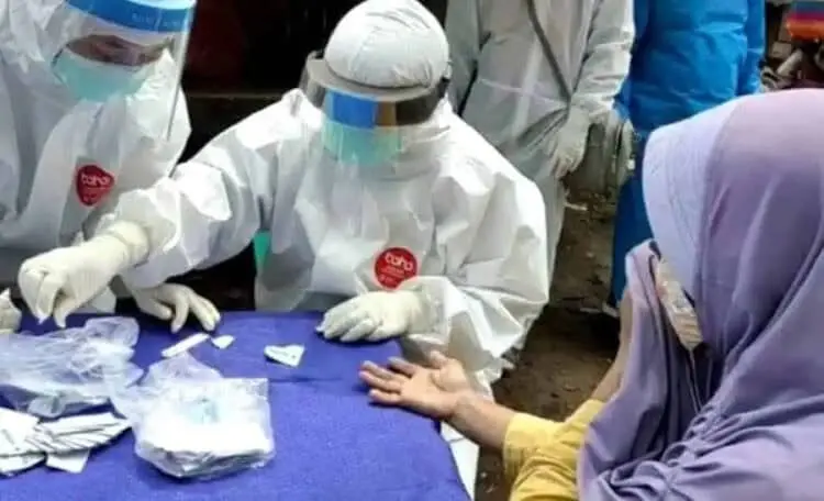 170 Warga Carita Pandeglang Jalani Rapid Tes