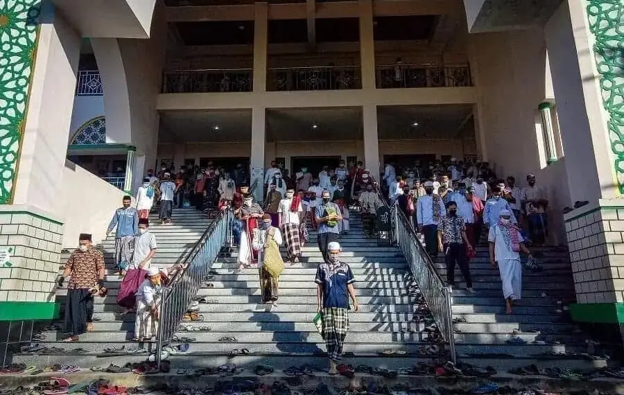 Suasana Salat Ied di Tengah Pandemi Covid-19
