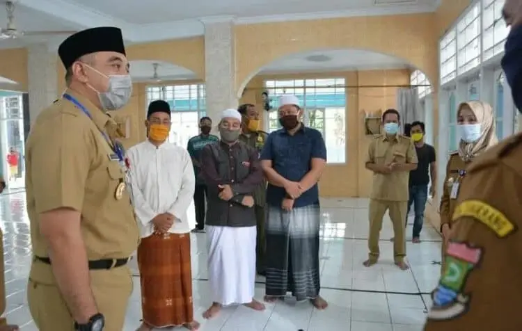 Bupati Zaki Tinjau Masjid Berstandar Protokol Kesehatan Covid-19