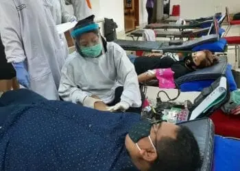 Ratusan Aparat TNI/Polri Gelar Aksi Donor Darah