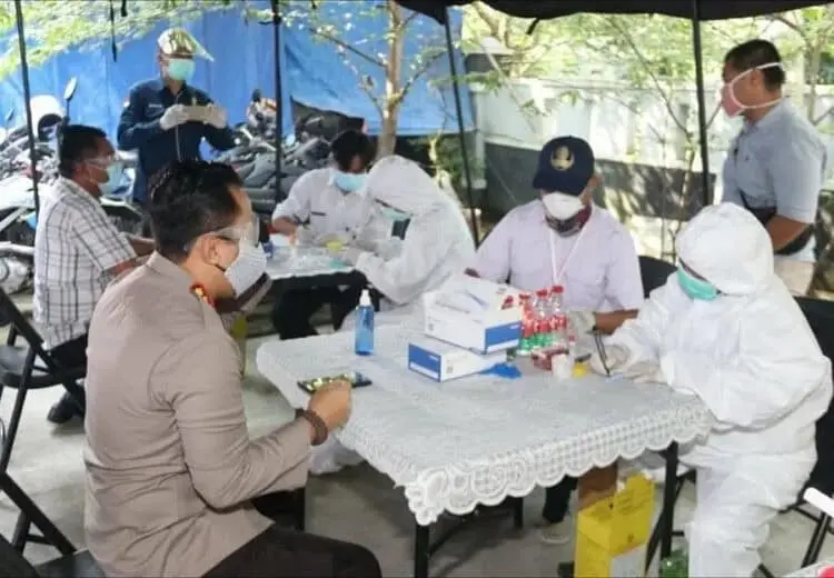 300 Anggota Polresta Tangerang Ikut Rapid Test