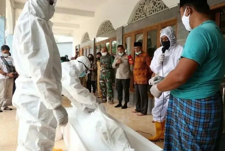 Pelatihan Pemulasaran Jenazah Digelar Pakai Cara Covid-19