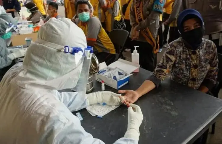 800 Personel Polres Pandeglang Lakukan Rapid Tes