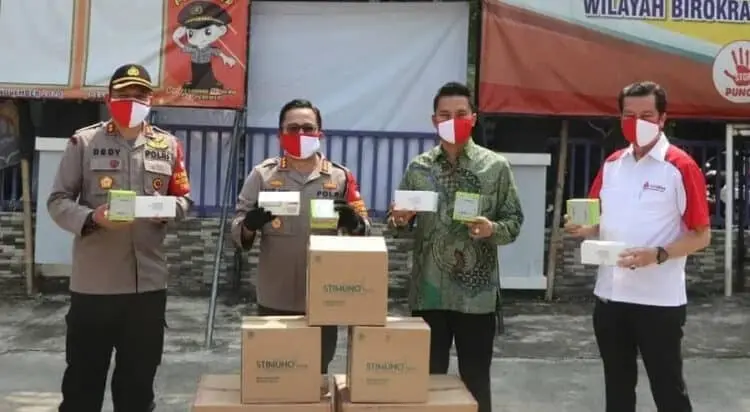 Dapat Bantuan Suplemen, Tubuh Anggota Polresta Bakal Makin Terjaga