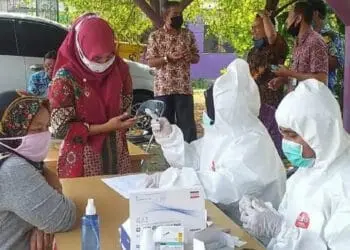Jalani Rapid Test, Seluruh Pegawai Kecamatan Kosambi Non Reaktif