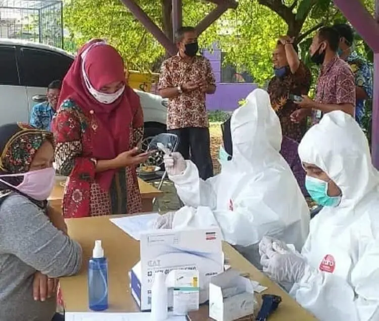 Jalani Rapid Test, Seluruh Pegawai Kecamatan Kosambi Non Reaktif