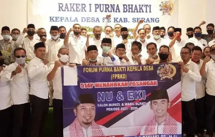 Forum Mantan Kades di Kabupaten Serang Dukung Nasrul-Eki