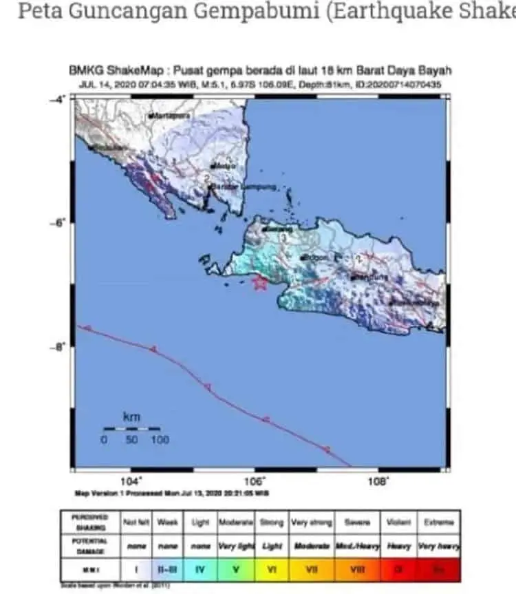 Lebak Kembali Diguncang Gempa , Warga Sempat Panik