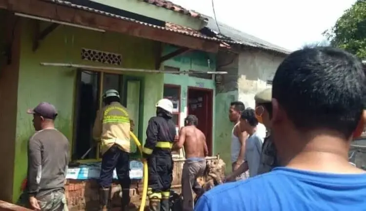 Rumah Buruh Tani di Sukamulya Ludes Dilalap Api