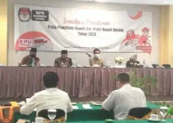 KPU Kabupaten Serang Turunkan Target Partisipasi Pemilih