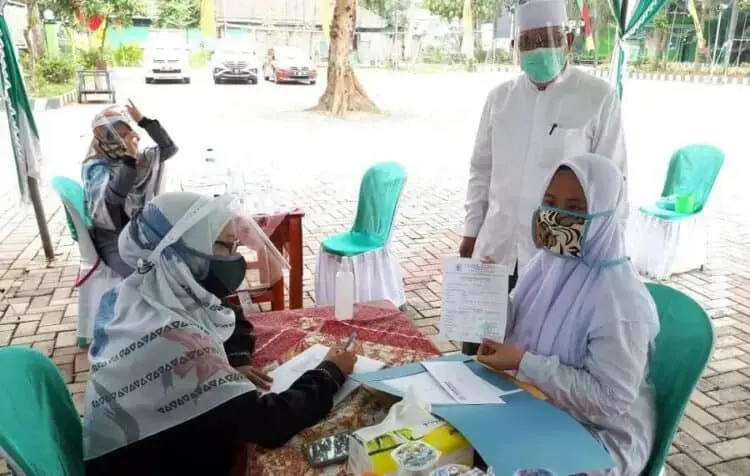 Meski Ada Protokol Kesehatan, Santri Ponpes Tarmud Senang Bisa Belajar Lagi