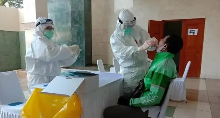 700 Ojol di Kabupaten Tangerang Ikuti Tes Swab