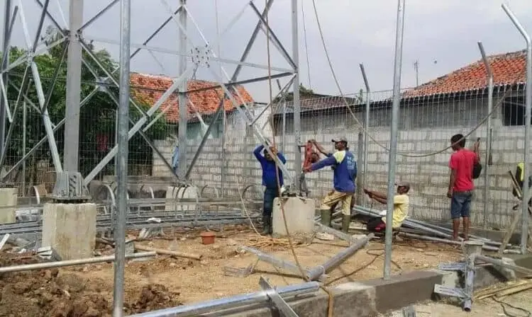 Trantib Setop Pembangunan Tower Ilegal