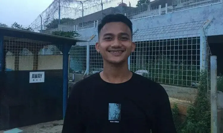 PULANG KAMPUNG: Dimas Hargiharso pulang kampung ke Kota Tangerang dengan memperkuat Persikota. (IRFAN/SATELIT NEWS)