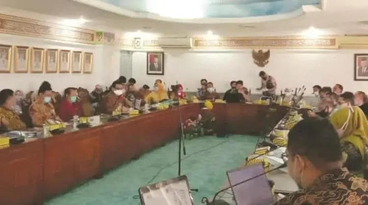 EVALUASI SAKIP: Evaluasi SAKIP dan Reformasi Briokrasi secara virtual, di Aula KH. Syam’un, Minggu (30/8). (ISTIMEWA)