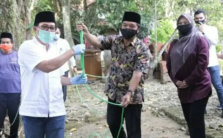 Sekjen Kemendagri Bawa 46 Hewan Kurban ke Pandeglang