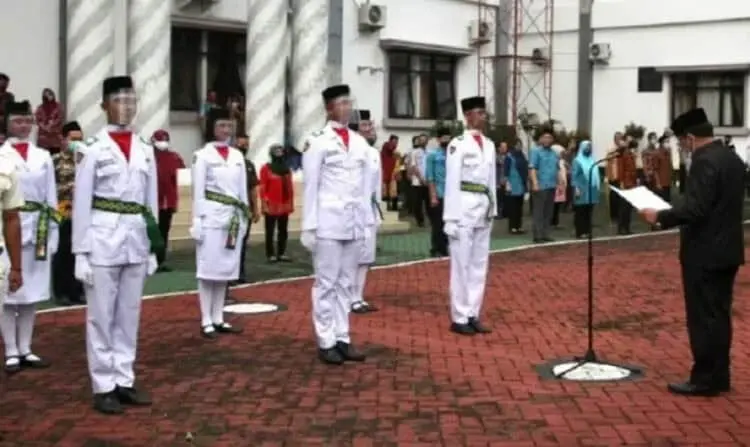 Paskibra Apel HUT RI di Pandeglang Hanya Tiga Orang