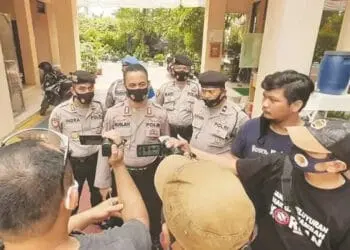 Polisi Jaga Ketat Kecamatan Pinang