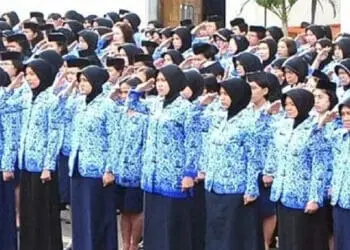 APEL: ASN Pemkab Lebak saat mengikuti kegiatan apel. (ISTIMEWA)