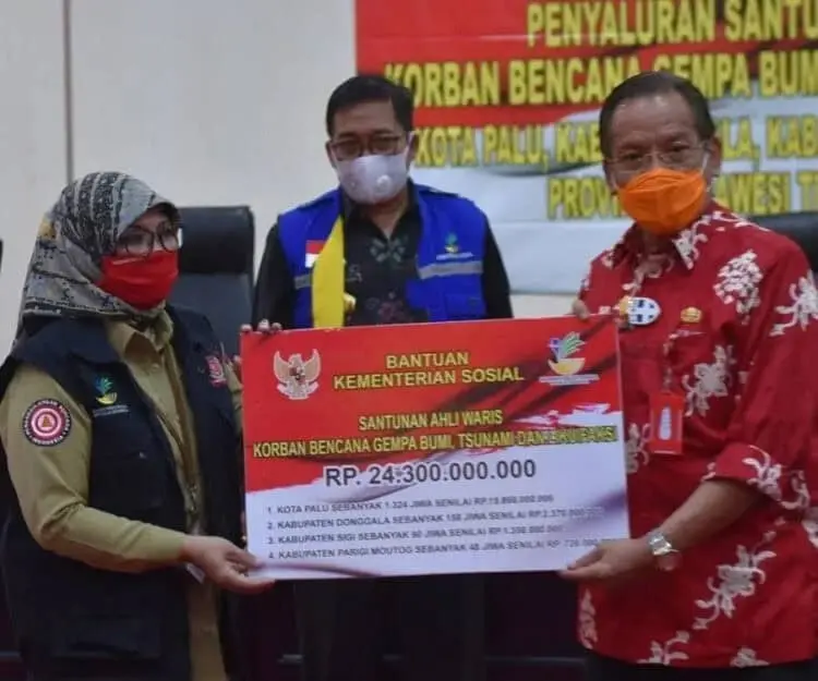 Ahli Waris Korban Bencana Terima Santunan Rp24,3 Miliar