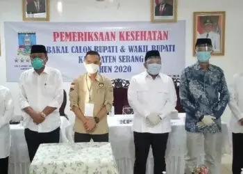 Tes Kesehatan, Dua Paslon Pilkada Kabupaten Serang Ditangani 33 Dokter