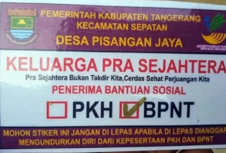 Transparansi, KPM Penerima BPNT dan PKH Diberi Label