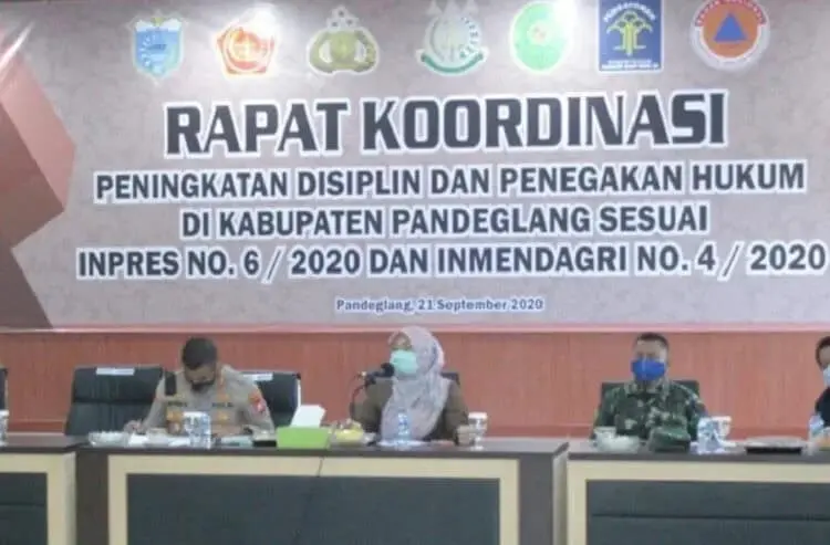 Struktur Gugus Tugas Covid-19 Pandeglang Berubah